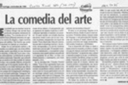 La comedia del arte  [artículo] Hernán Soto.