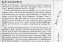 Los muertos  [artículo] Eduardo Guerrero.