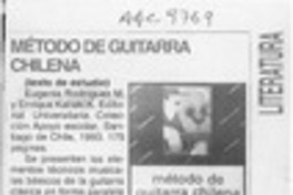 Método de guitarra chilena  [artículo].