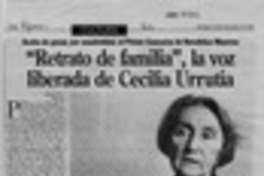 "Retrato de familia", la voz liberada de Cecilia Urrutia
