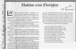 Hablar con Floridor  [artículo] Rafael Rubio.