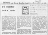 Un escritor de La Unión  [artículo] Víctor Fernández.