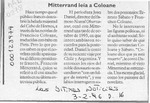 Mitterrand leía a Coloane  [artículo].