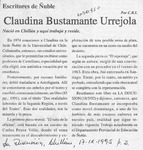 Claudina Bustamante Urrejola  [artículo] C. R. I.
