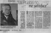"La prueba no me satisface"  [artículo] María Eugenia Maturana.