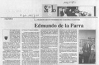 Edmundo de la Parra  [artículo].
