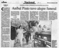 Aníbal Pinto tuvo alegre funeral