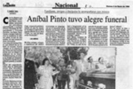 Aníbal Pinto tuvo alegre funeral