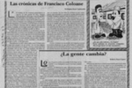 Las crónicas de Francisco Coloane  [artículo] Wellington Rojas Valdebenito.