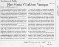Flor María Villalobos Venegas  [artículo] C. R. I.