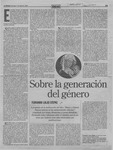 Sobre la generación del género  [artículo] Fernando Lolas Stepke.