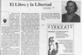 El libro y la libertad  [artículo] Ximena Adriasola.