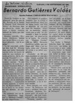 Bernardo Gutiérrez Valdez  [artículo] Carlos René Ibacache I.