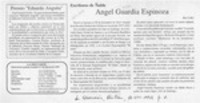 Angel Guardia Espinoza  [artículo] C. R. I.
