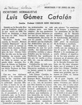 Luis Gómez Catalán  [artículo] Carlos René Ibacache I.