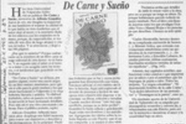 De carne y sueño  [artículo] Eugenio Rodríguez.