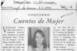 Cuentos de mujer  [artículo] Claudia Reyes G.