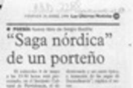 "Saga nórdica" de un porteño  [artículo].
