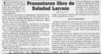 Presentaron libro de Soledad Larraín