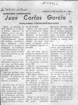 Juan Carlos García  [artículo] Carlos René Ibacache I.