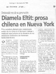 Diamela Eltit, prosa chilena en Nueva York