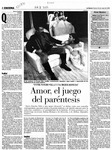Amor, el juego del paréntesis  [artículo] Rocío Lineros.