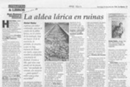 La aldea lárica en ruinas  [artículo] Mario Rodríguez.