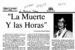 "La muerte y las horas"  [artículo] Gioconda Gómez Reyes.