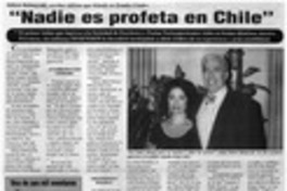 "Nadie es profeta en Chile"
