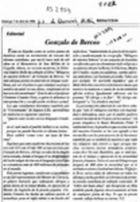 Gonzalo de Berceo  [artículo] T. C.