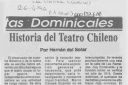 Historia del teatro chileno
