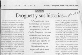 Droguett y sus historias  [artículo] Sergio Ramón Fuentealba.