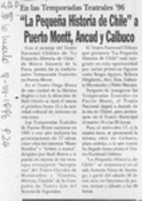"La Pequeña historia de Chile" a Puerto Montt, Ancud y Calbuco