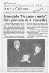 Presentado "De carne y sueño" libro póstumo de A. González  [artículo].