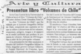 Presentan libro "Volcanes de Chile"  [artículo].