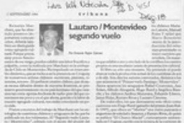 LautaroMontevideo, segundo vuelo  [artículo] / Antonio Rojas Gómez.