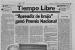 "Aprendiz de brujo" ganó Premio Nacional  [artículo].