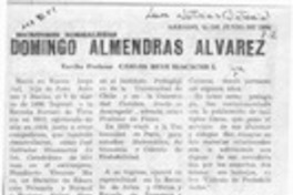 Domingo Almendras Alvarez  [artículo] Carlos René Ibacache I.