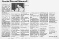Rocío Bernal Marceli  [artículo] Ernesto Massiglio.