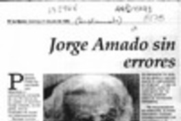 Jorge Amado sin errores  [artículo].