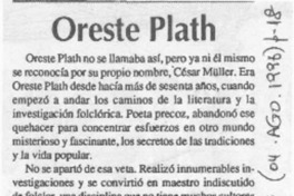Oreste Plath  [artículo].