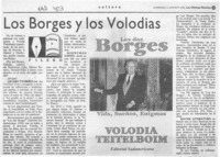Los Borges y los Volodias  [artículo] Filebo.