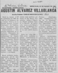 Agustín Alvarez Villablanca  [artículo] Carlos René Ibacache.