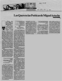 Las querencias poéticas de Miguel Arteche  [artículo] José Christian Páez.
