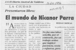 El Mundo de Nicanor Parra  [artículo].