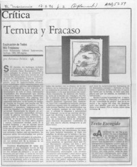 Ternura y fracaso  [artículo] Antonio Avaria.