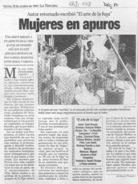 Mujeres en apuros  [artículo] Leopoldo Pulgar I.