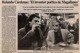 Rolando Cárdenas, "El inventor poético de Magallanes"