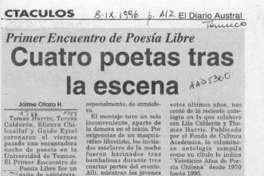 Cuatro poetas tras la escena  [artículo] Jaime Otazo H.