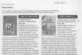 Para niños  [artículo] Ana María Galmez.